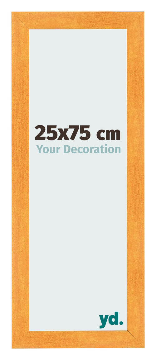Marco de Fotos 25x75cm Naranja MDF Pisa Delantera Tamano | Yourdecoration.es