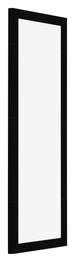Marco de Fotos 25x75cm Negro Brillante MDF Bologna Delantera Oblicuo | Yourdecoration.es