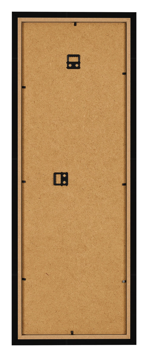 Marco de Fotos 25x75cm Negro Brillante MDF Bologna Trasera | Yourdecoration.es