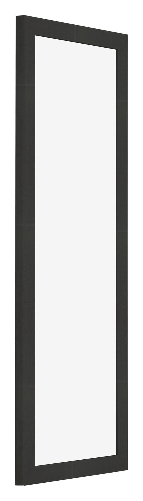 Marco de Fotos 25x75cm Negro Grano De Madera MDF Bologna Delantera Oblicuo | Yourdecoration.es