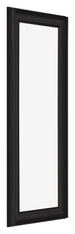 Marco de Fotos 25x75cm Negro Grano De Madera MDF Lazio Delantera Oblicuo | Yourdecoration.es