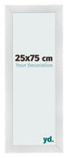 Marco de Fotos 25x75cm Plateado Negro Barrido MDF Pisa Delantera Tamano | Yourdecoration.es