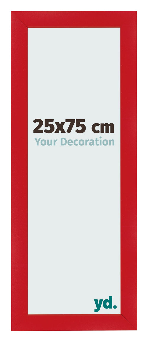 Marco de Fotos 25x75cm Rojo MDF Pisa Delantera Tamano | Yourdecoration.es