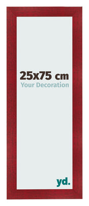 Marco de Fotos 25x75cm Vino Tinto Barrido MDF Pisa Delantera Tamano | Yourdecoration.es