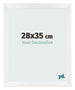 Marco de Fotos 28x35cm Blanco Vintage MDF Pisa Delantera Tamano | Yourdecoration.es