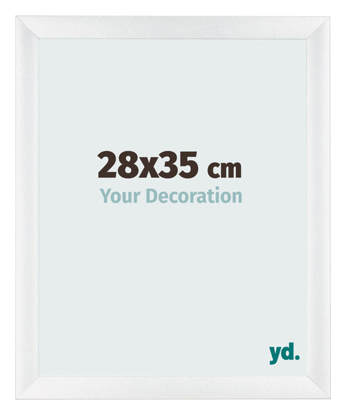 Marco de Fotos 28x35cm Blanco Vintage MDF Pisa Delantera Tamano | Yourdecoration.es