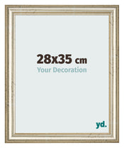 Marco de Fotos 28x35cm Brillo Metalico MDF Lazio Delantera Tamano | Yourdecoration.es