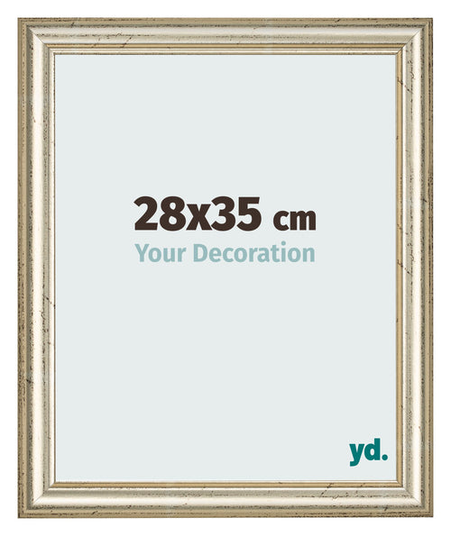 Marco de Fotos 28x35cm Brillo Metalico MDF Lazio Delantera Tamano | Yourdecoration.es