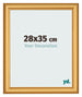 Marco de Fotos 28x35cm Dorado Matte MDF Lazio Delantera Tamano | Yourdecoration.es