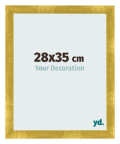Marco de Fotos 28x35cm Dorado Vintage MDF Pisa Delantera Tamano | Yourdecoration.es