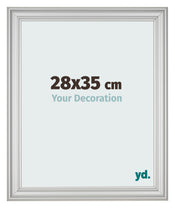 Marco de Fotos 28x35cm Plateado Mate MDF Lazio Delantera Tamano | Yourdecoration.es