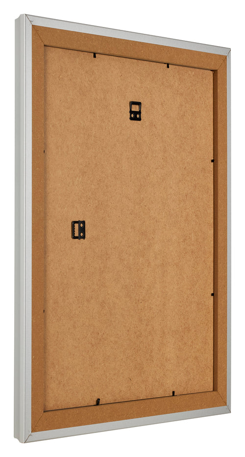 Marco de Fotos 28x35cm Plateado Mate MDF Lazio Trasera Oblicuo | Yourdecoration.es