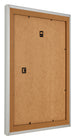 Marco de Fotos 28x35cm Plateado Mate MDF Lazio Trasera Oblicuo | Yourdecoration.es