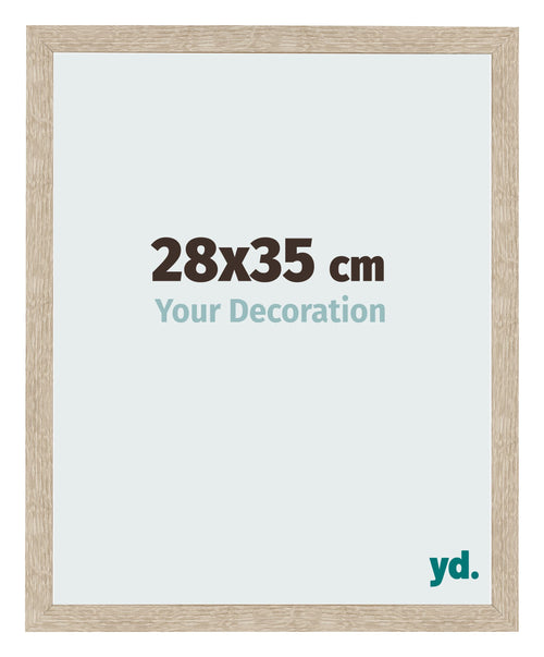 Marco de Fotos 28x35cm Roble Sonoma MDF Bologna Delantera Tamano | Yourdecoration.es