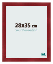 Marco de Fotos 28x35cm Vino Tinto Barrido MDF Pisa Delantera Tamano | Yourdecoration.es
