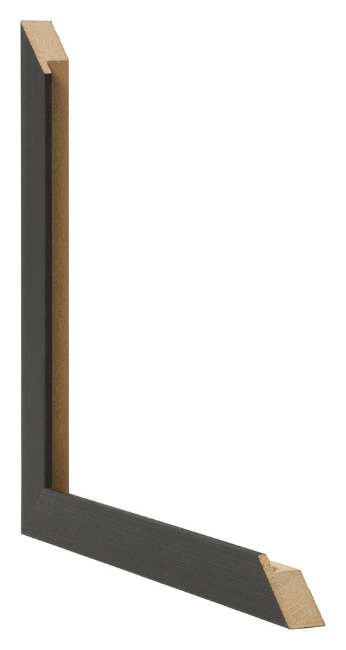 Marco de Fotos 29 7x42cm A3 Negro Grano De Madera MDF Bologna Detalle Diametro | Yourdecoration.es