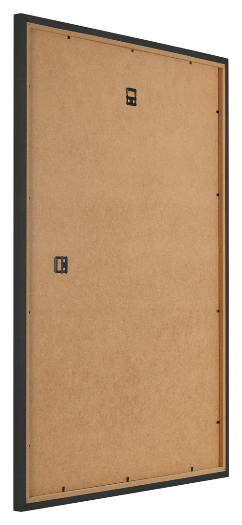 Marco de Fotos 29 7x42cm A3 Negro Grano De Madera MDF Bologna Trasera Oblicuo | Yourdecoration.es