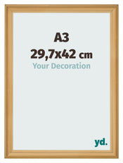 Marco de Fotos 29 7x42cm A3 Venatura Di Pino MDF Lazio Delantera Tamano | Yourdecoration.es