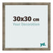 Marco de Fotos 30x30 cm Metal Vintage MDF Bologna Delantera Tamano | Yourdecoration.es