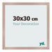 Marco de Fotos 30x30 cm Rosa Viejo MDF Bologna Delantera Tamano | Yourdecoration.es
