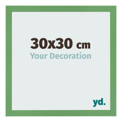 Marco de Fotos 30x30 cm Verde MDF Bologna Delantera Tamano | Yourdecoration.es