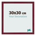 Marco de Fotos 30x30 cm Vino Tinto Barrido MDF Bologna Delantera Tamano | Yourdecoration.es