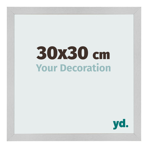 Marco de Fotos 30x30cm Acero Inoxidable MDF Bologna Delantera Tamano | Yourdecoration.es