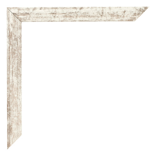 Marco de Fotos 30x30cm Blanco Vintage MDF Bologna Detalle Esquina | Yourdecoration.es
