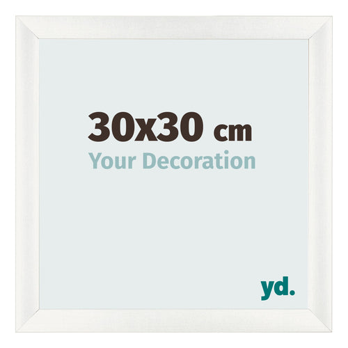 Marco de Fotos 30x30cm Blanco Vintage MDF Pisa Delantera Tamano | Yourdecoration.es