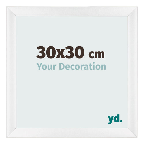 Marco de Fotos 30x30cm Blanco Vintage MDF Pisa Delantera Tamano | Yourdecoration.es