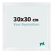 Marco de Fotos 30x30cm Blanco Vintage MDF Pisa Delantera Tamano | Yourdecoration.es