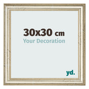 Marco de Fotos 30x30cm Brillo Metalico MDF Lazio Delantera Tamano | Yourdecoration.es