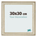 Marco de Fotos 30x30cm Brillo Metalico MDF Lazio Delantera Tamano | Yourdecoration.es