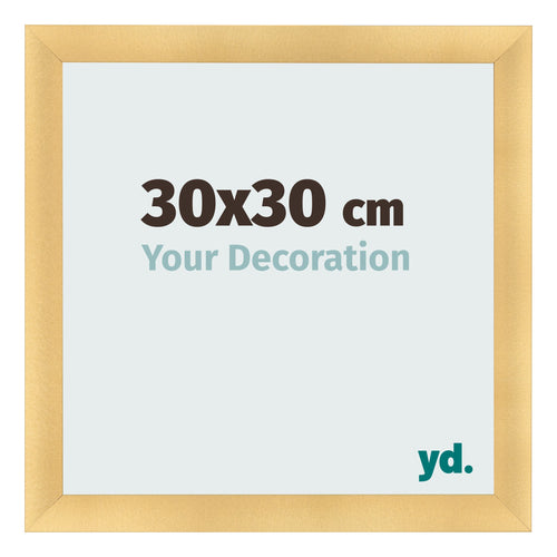 Marco de Fotos 30x30cm Dorado Vintage MDF Pisa Delantera Tamano | Yourdecoration.es