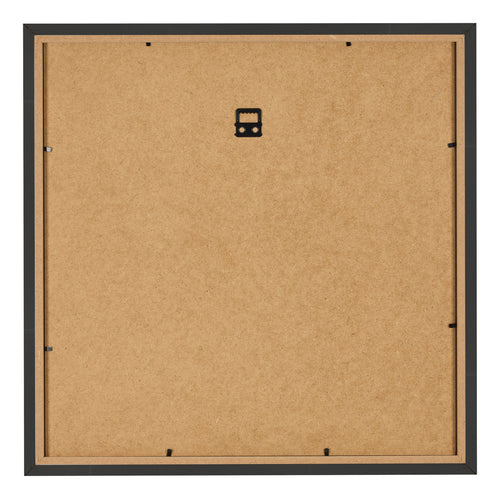 Marco de Fotos 30x30cm Negro Grano De Madera MDF Bologna Trasera | Yourdecoration.es