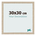 Marco de Fotos 30x30cm Roble Sonoma MDF Bologna Delantera Tamano | Yourdecoration.es