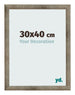 Marco de Fotos 30x40 cm Metal Vintage MDF Bologna Delantera Tamano | Yourdecoration.es