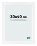 Marco de Fotos 30x40cm Blanco Vintage MDF Pisa Delantera Tamano | Yourdecoration.es