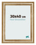 Marco de Fotos 30x40cm Dorado Antiguo MDF Lazio Delantera Tamano | Yourdecoration.es