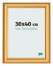 Marco de Fotos 30x40cm Dorado Matte MDF Lazio Delantera Tamano | Yourdecoration.es