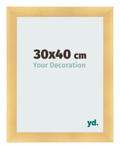 Marco de Fotos 30x40cm Dorado Vintage MDF Pisa Delantera Tamano | Yourdecoration.es