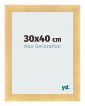 Marco de Fotos 30x40cm Dorado Vintage MDF Pisa Delantera Tamano | Yourdecoration.es