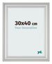 Marco de Fotos 30x40cm Plateado Mate MDF Lazio Delantera Tamano | Yourdecoration.es
