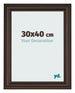Marco de Fotos 30x40cm Roble Oscuro MDF Lazio Delantera Tamano | Yourdecoration.es