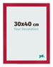 Marco de Fotos 30x40cm Rojo MDF Bologna Delantera Tamano | Yourdecoration.es