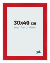 Marco de Fotos 30x40cm Rojo MDF Pisa Delantera Tamano | Yourdecoration.es