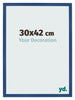 Marco de Fotos 30x42 cm Azul Oscuro MDF Bologna Delantera Tamano | Yourdecoration.es