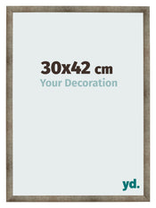 Marco de Fotos 30x42 cm Metal Vintage MDF Bologna Delantera Tamano | Yourdecoration.es