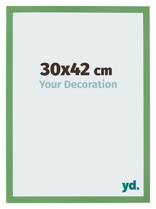 Marco de Fotos 30x42 cm Verde MDF Bologna Delantera Tamano | Yourdecoration.es
