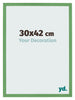 Marco de Fotos 30x42 cm Verde MDF Bologna Delantera Tamano | Yourdecoration.es
